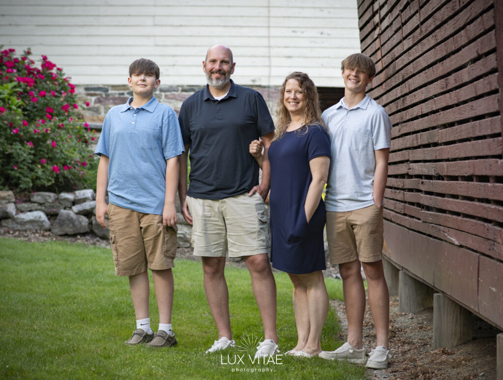 Family portrait of the Getzs at Fort Hunter captured by Lux Vitae Photography Family portrait of the Getzs at Fort Hunter, Harrisburg, photographed by Lux Vitae Photography