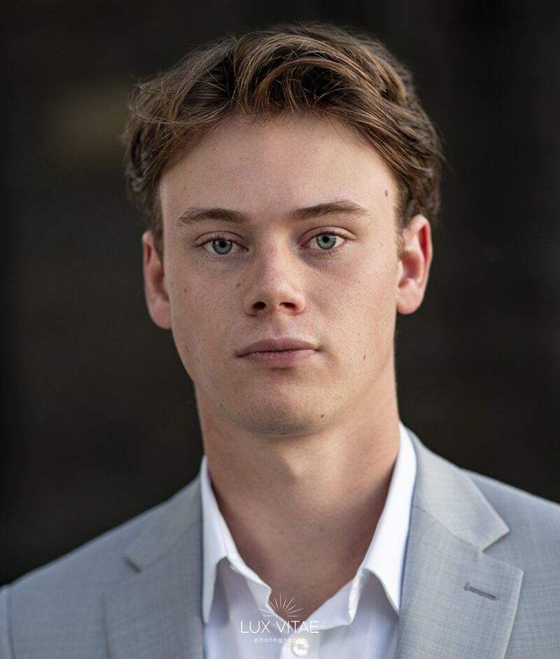Professional headshot of Penn State graduate on Front Street, Harrisburg, PA